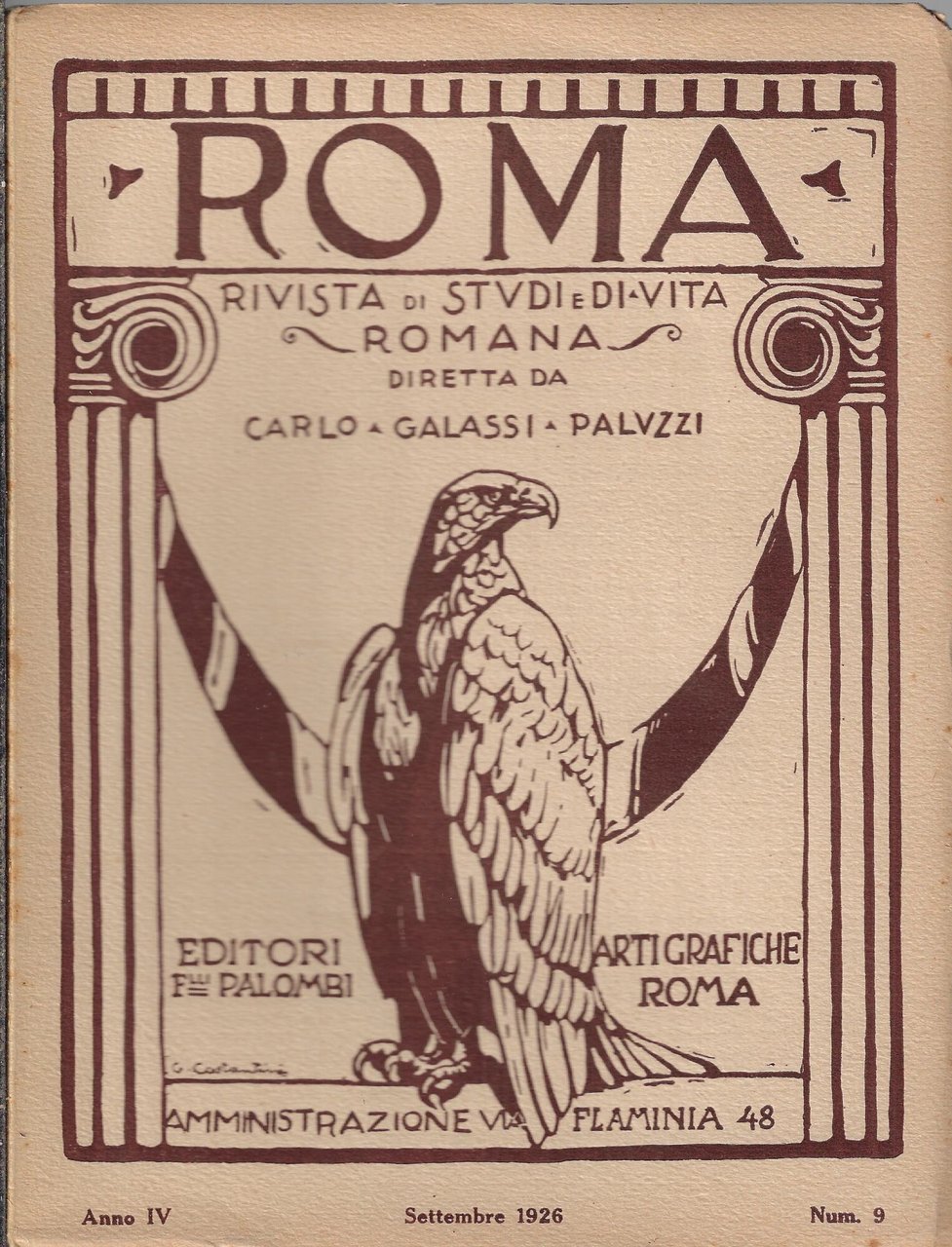 Roma rivista di studi e di vita romana, Settembre 1926, …