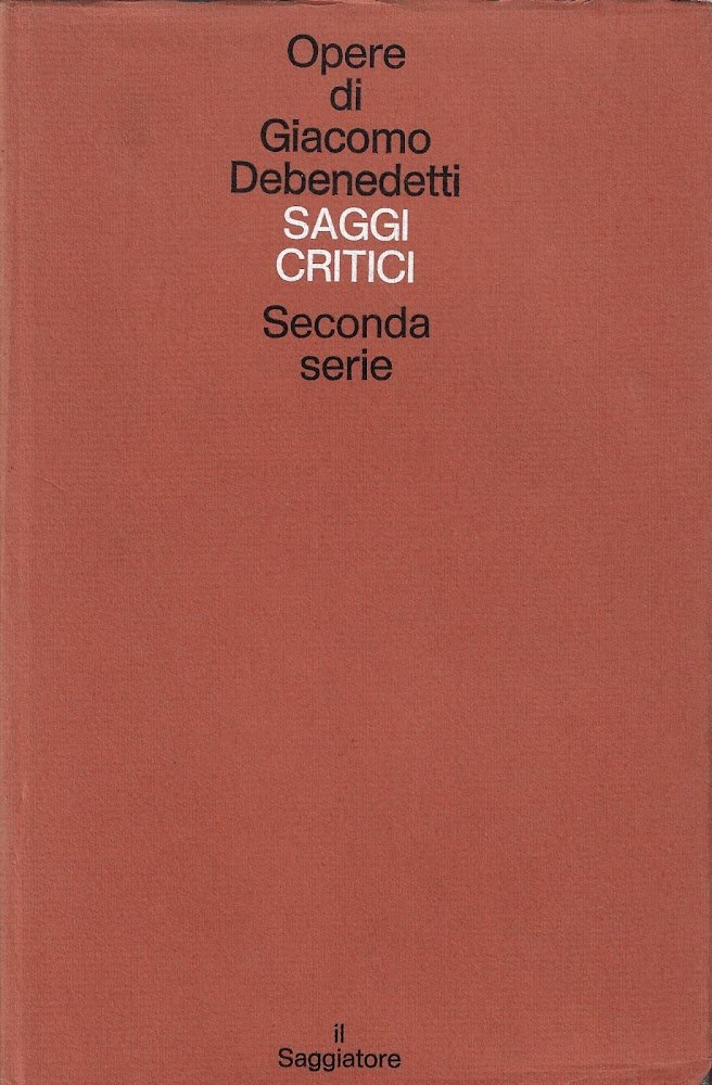 Saggi critici : seconda serie
