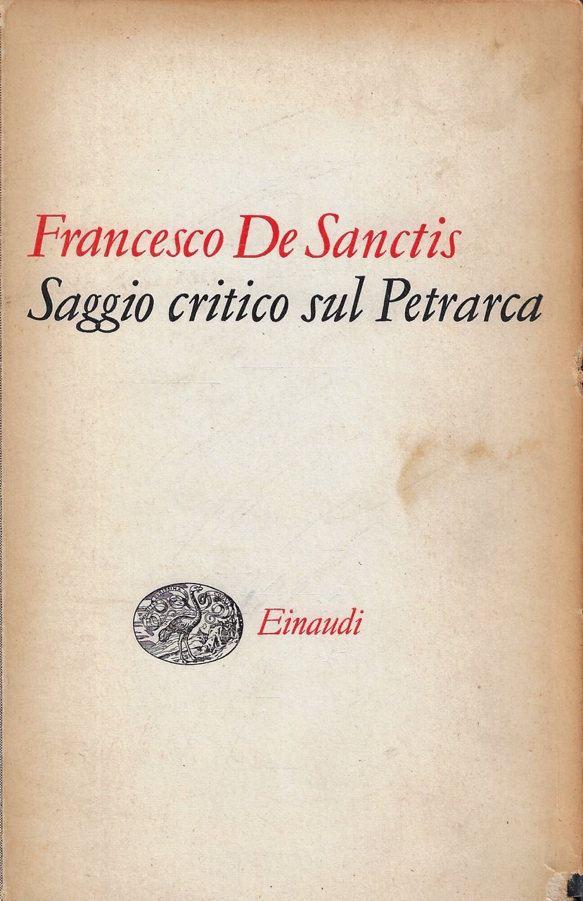 Saggio critico sul Petrarca