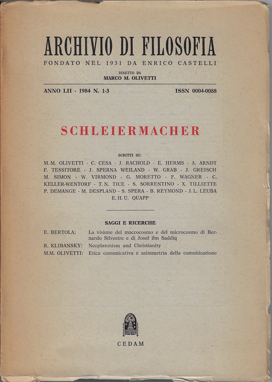 Schleiermacher | Immagine principale