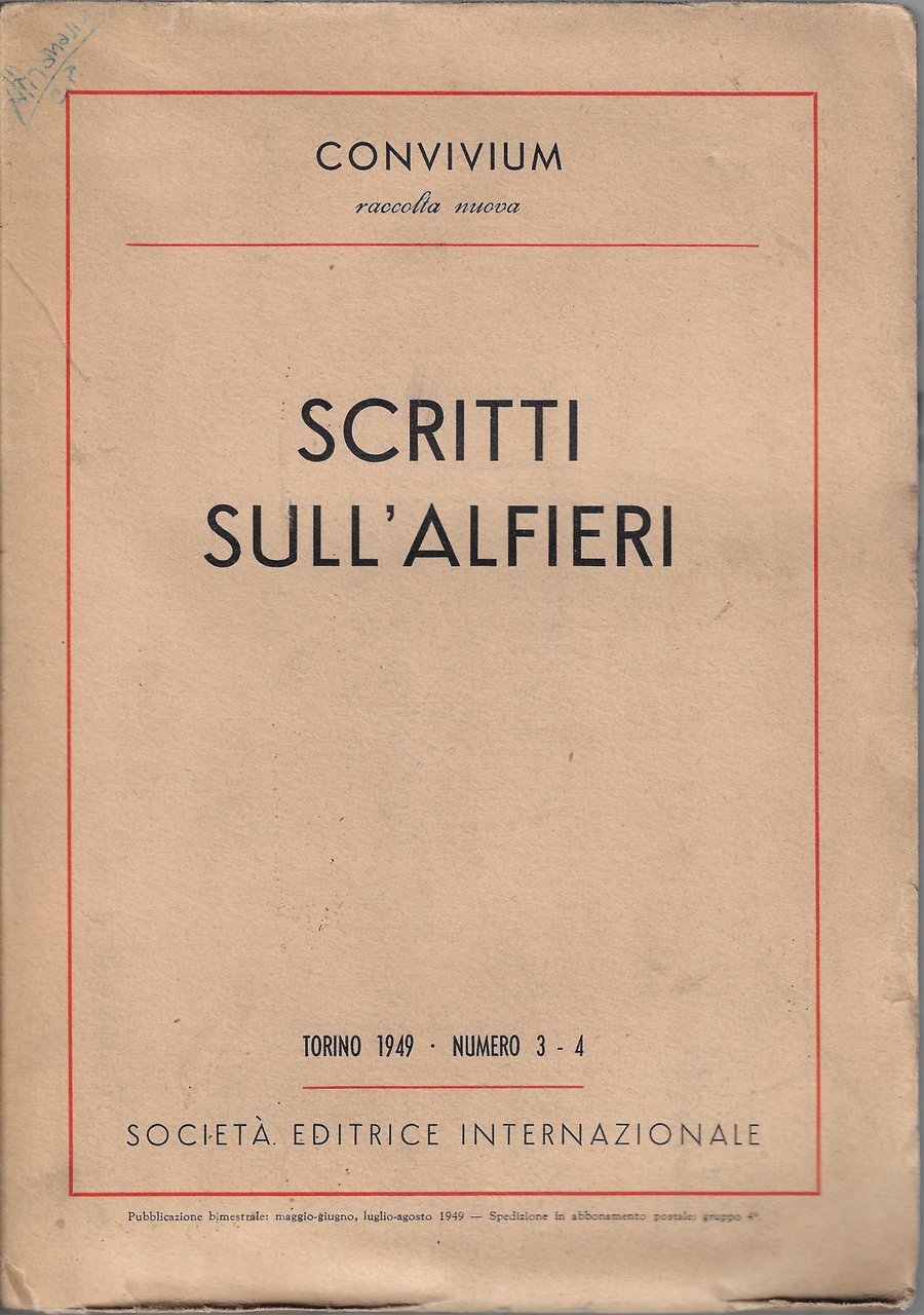 Scritti sull'Alfieri