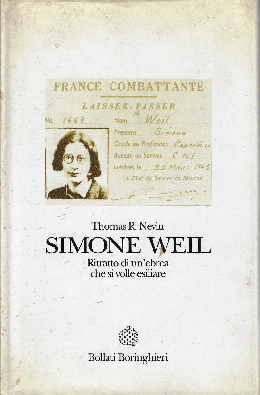 Simone Weil. Ritratto di un'ebrea che si volle esiliare | Immagine principale