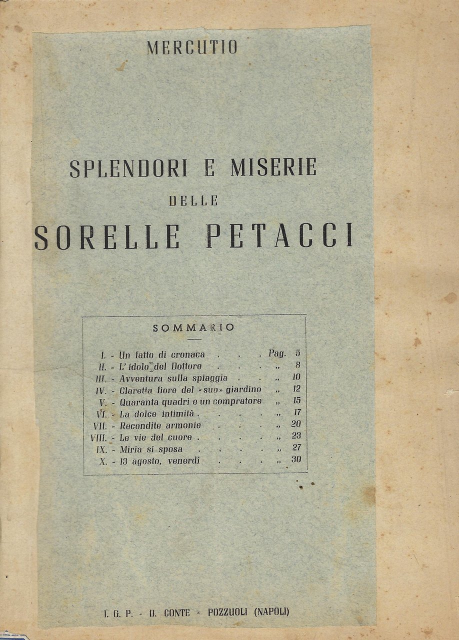 Splendori e miserie delle sorelle Petacci
