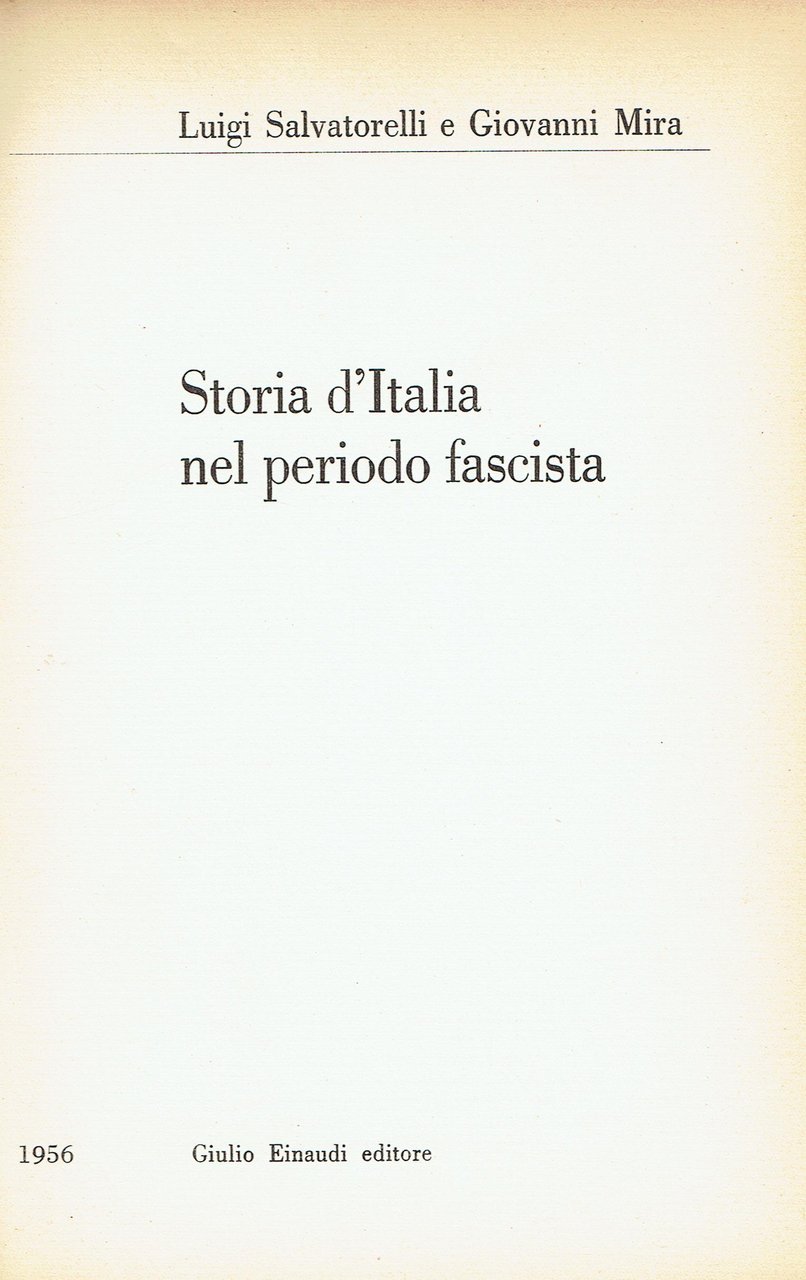 Storia d'Italia nel periodo fascista