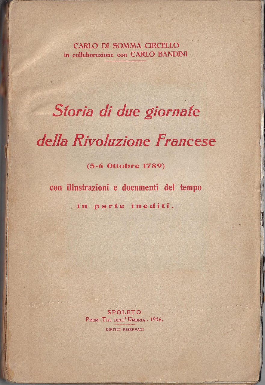 Storia di due giornate della rivoluzione francese : 5-6 ottobre …