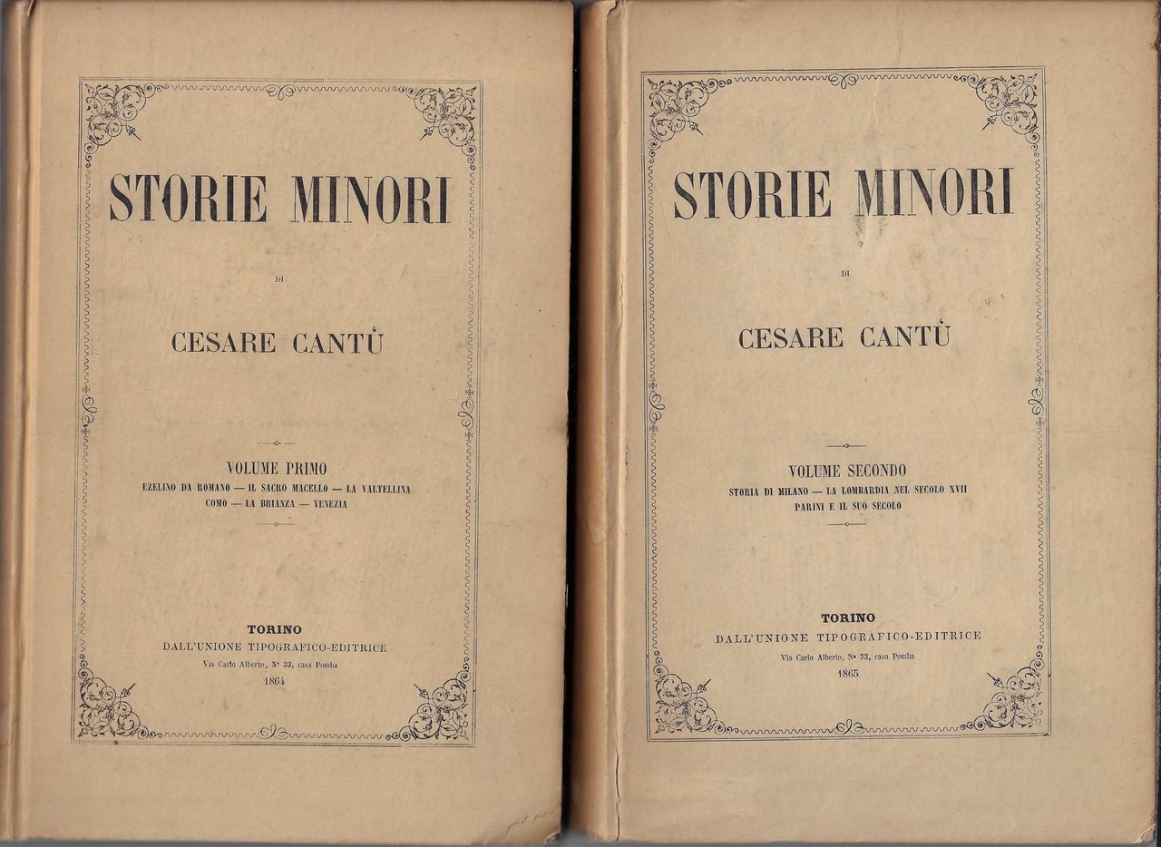 Storie Minori (2 volumi)