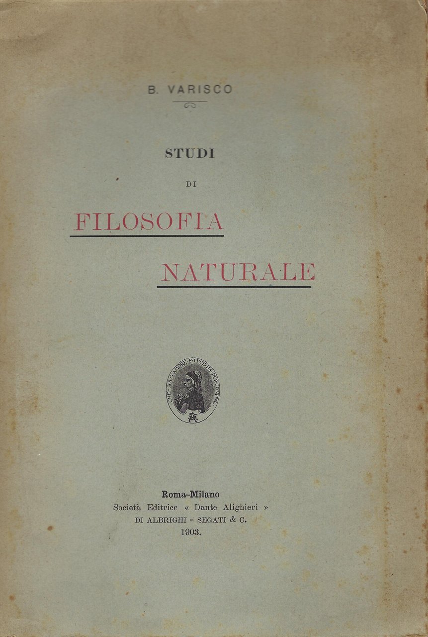 Studi di filosofia naturale | Immagine principale