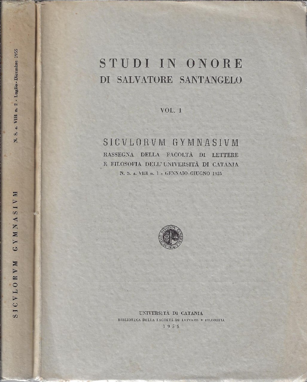 Studi in onore di Salvatore Santangelo. 2 voll.
