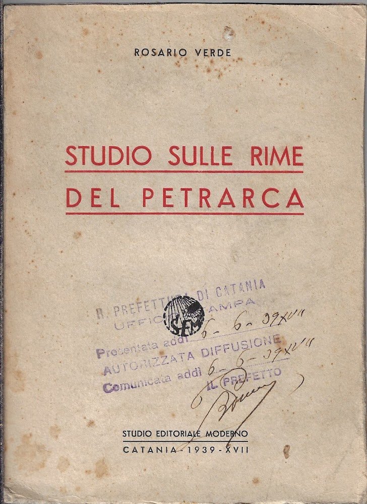 Studio sulle rime del Petrarca