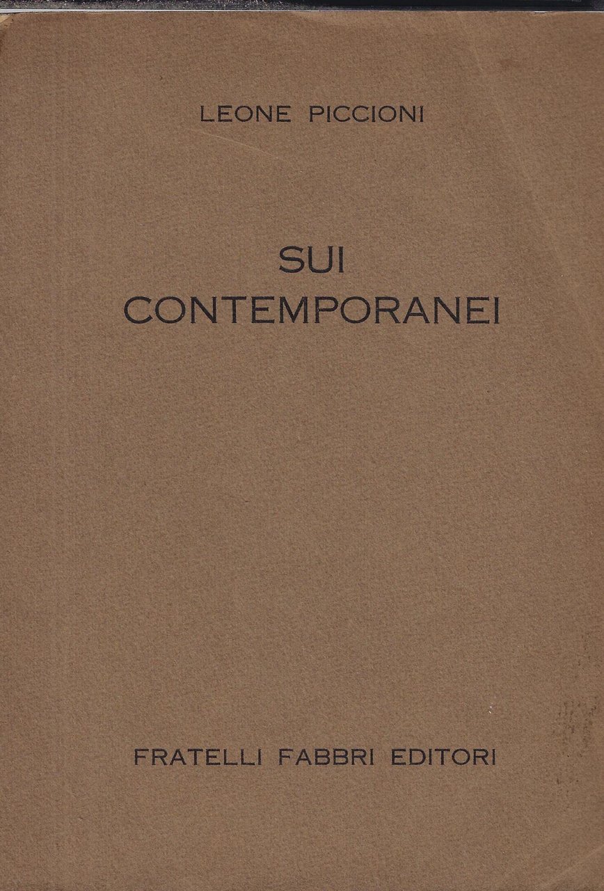 Sui contemporanei