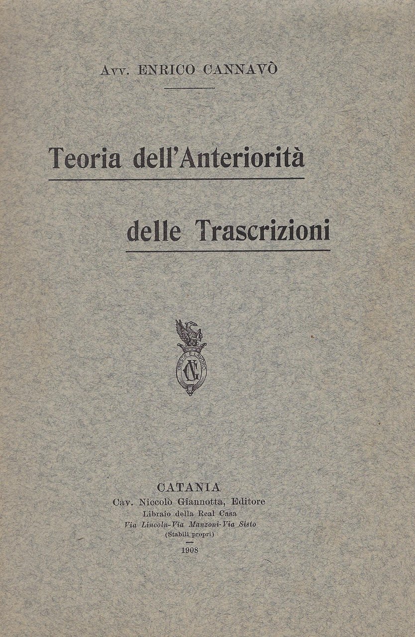 Teoria dell'anteriorità delle trascrizioni