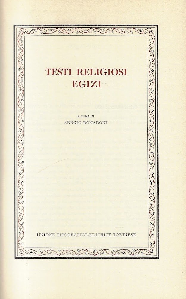 Testi religiosi egizi