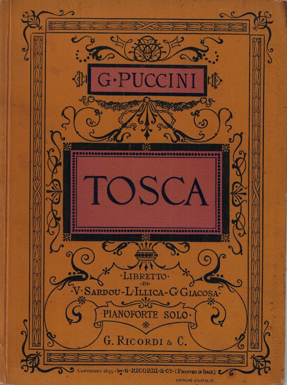 Tosca: riduzione per pianoforte solo di Carlo Carignani | Immagine principale