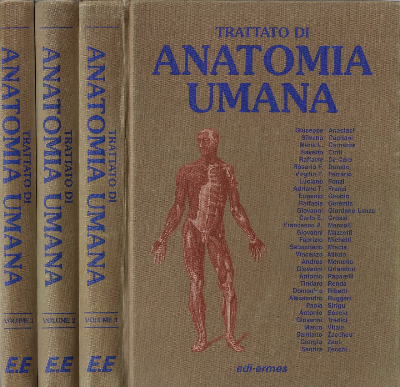 Trattato di anatomia umana (tre volumi)