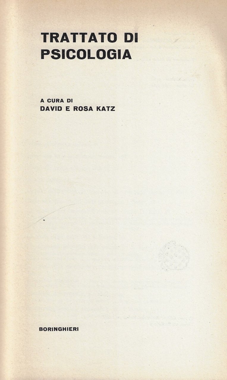 Trattato di psicologia