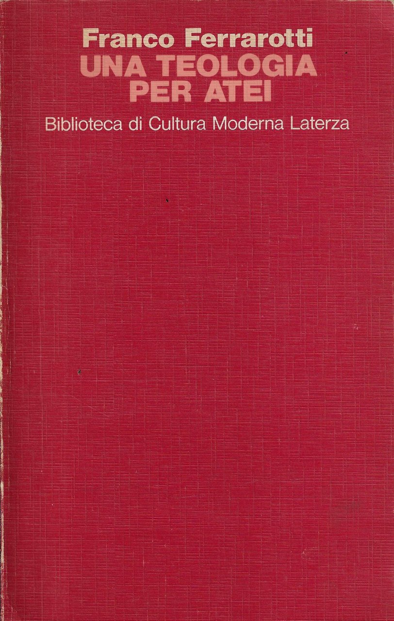 Una teologia per atei : la religione perenne | Immagine principale