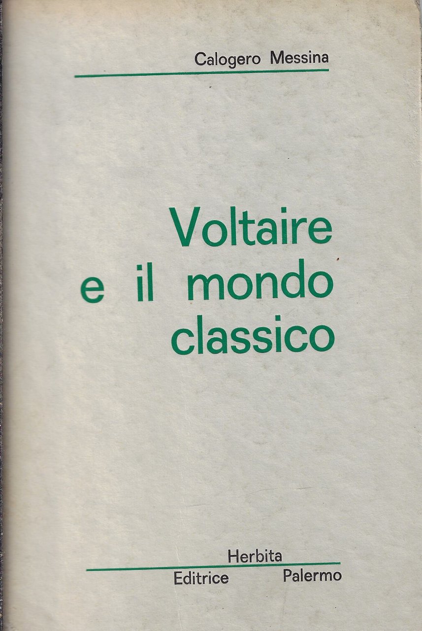 Voltaire e il mondo classico