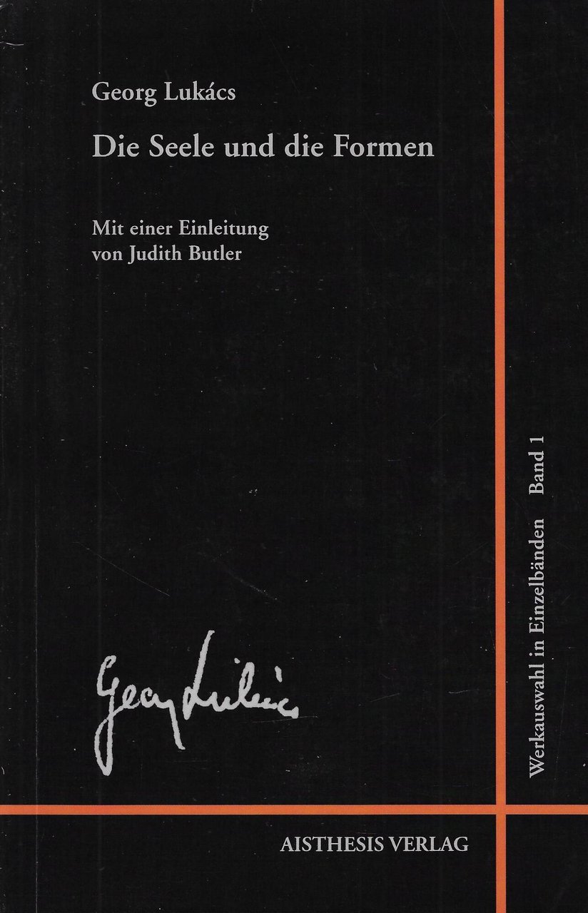 Werkauswahl in Einzelbänden 1. Die Seele und die Formen: Essays | Immagine principale