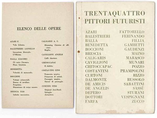 Mostra di trentaquattro pittori futuristi