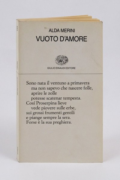 Vuoto d’amore. A cura di Maria Corti