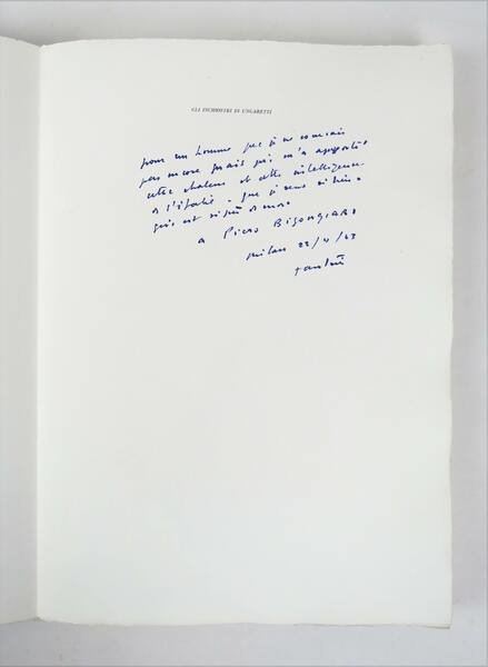 Il taccuino del vecchio. Manoscritto [.] manoscritti definitivi di Auguri …
