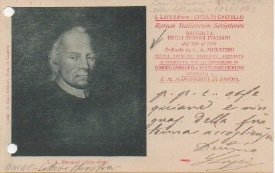 Cartolina postale viaggiata autografa firmata, non datata, inviata ad Angelo …