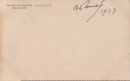 Firma autografa su biglietto.