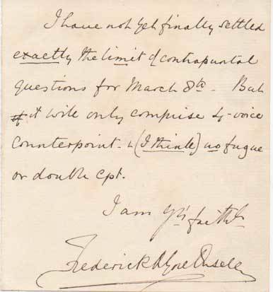 Breve lettera autografa firmata.