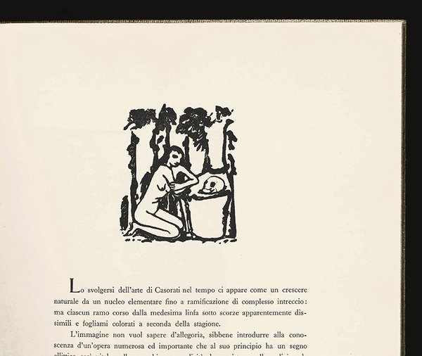 [Maddalena; o: Fanciulla e Cranio; monotipo conservato in: «Felice Casorati: …