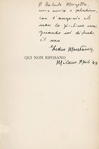 Qui non riposano. Una tragedia italiana