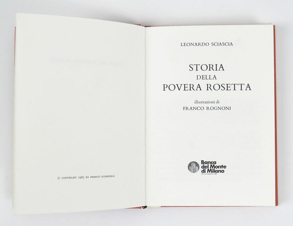 Storia della povera Rosetta. Illustrazioni di Franco Rognoni