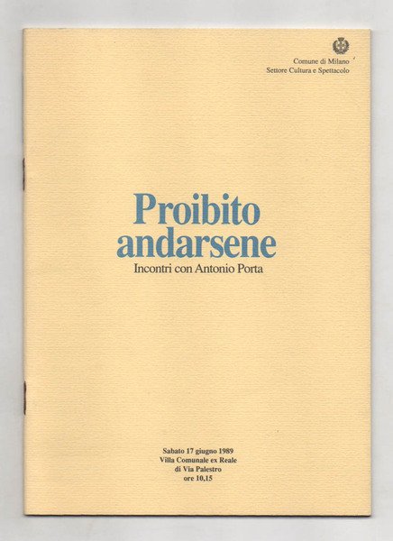 Proibito andarsene