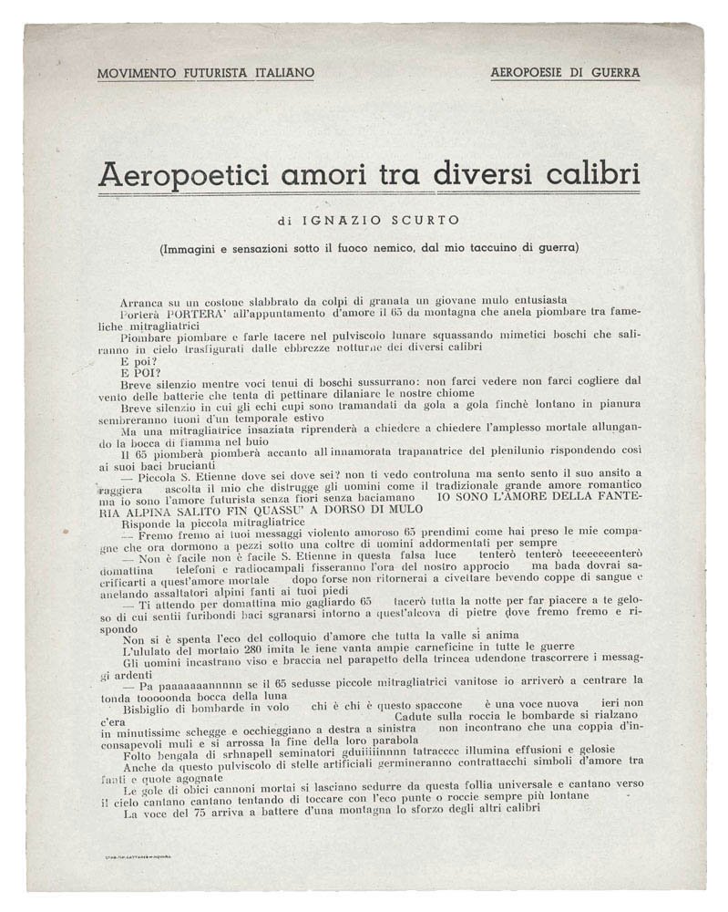 Aeropoetici amori tra diversi calibri. Di Ignazio Scurto. (Immagini e …