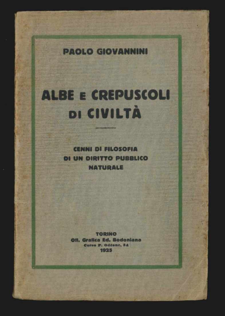 Albe e crepuscoli di civiltà. Cenni di filosofia di un …