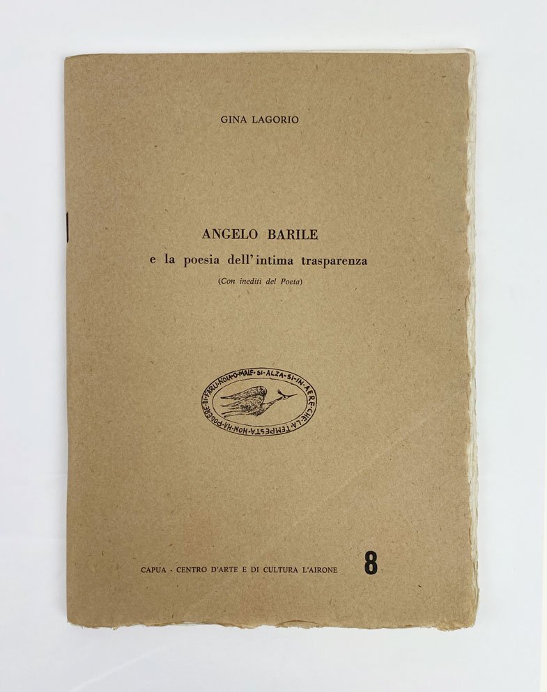 Angelo Barile e la poesia dell'intima trasparenza. (Con inediti del …