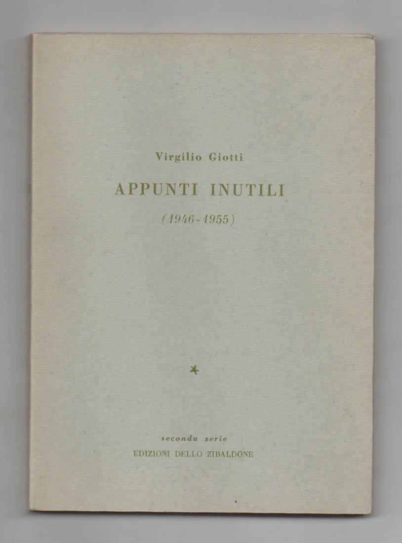 Appunti inutili (1946 - 1955)