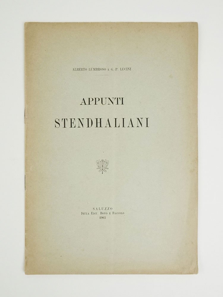 Appunti Stendhaliani