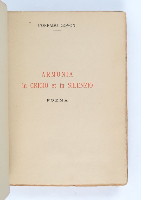 Armonia in grigio et in silenzio [a p. [3] aggiunto …