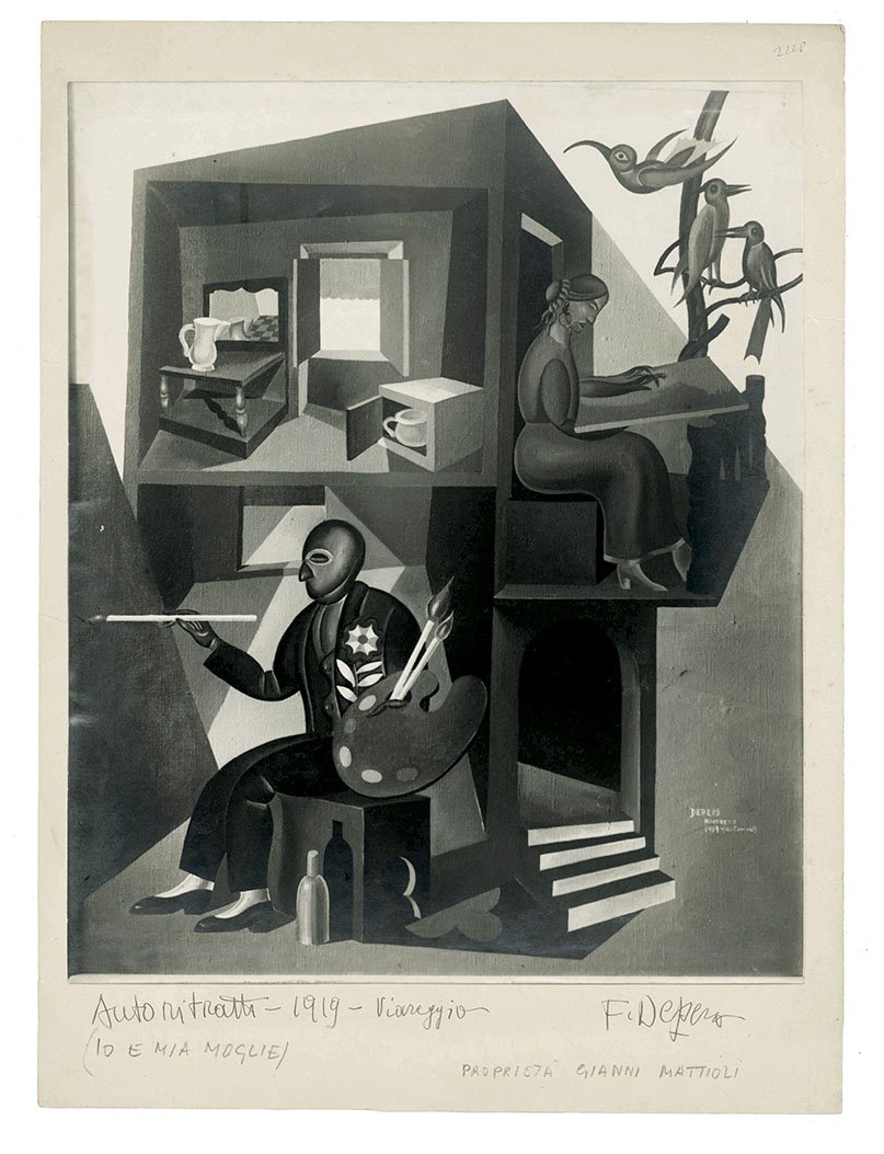 “Autoritratti - 1919 - Viareggio (Io e mia moglie)”