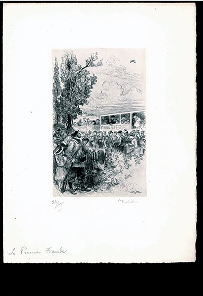 Autour de Compiègne en Août 1914. Série de 7 eaux-fortes …