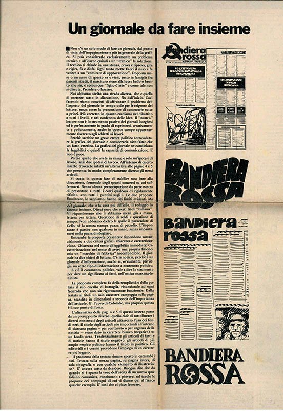 Bandiera rossa. Quotidiano comunista [inserto]