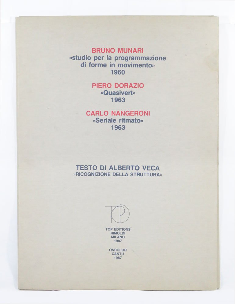 BRUNO MUNARI «studio per la programmazione di forme in movimento» …