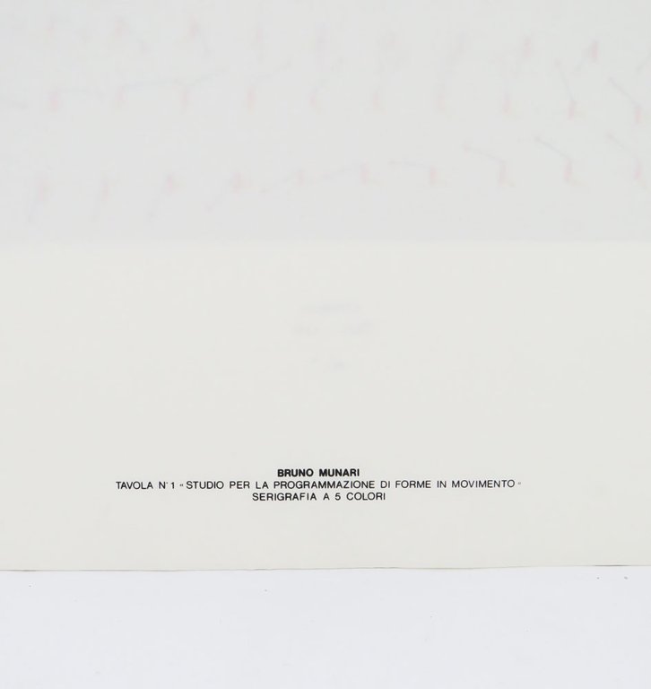 BRUNO MUNARI «studio per la programmazione di forme in movimento» …