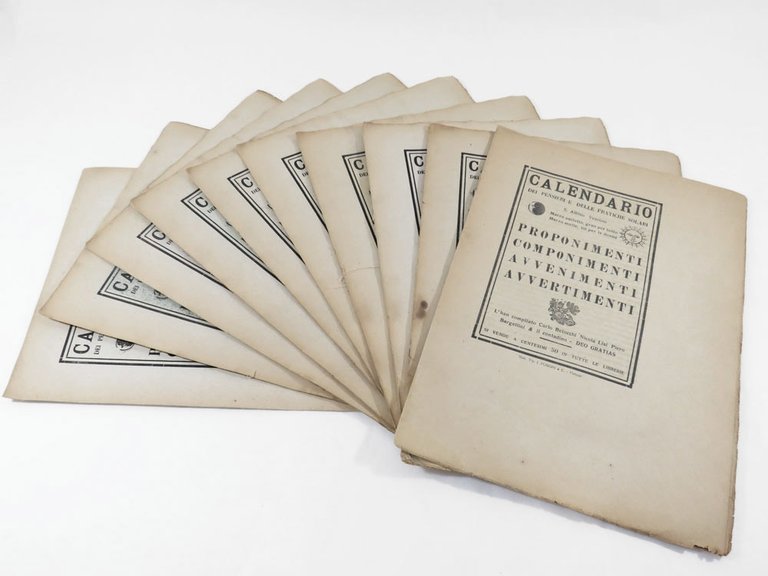 Calendario dei pensieri e delle pratiche solari [.] L’han compilato …