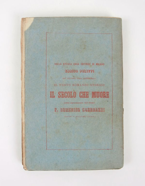 Cantoni il volontario. Romanzo storico di Giuseppe Garibaldi