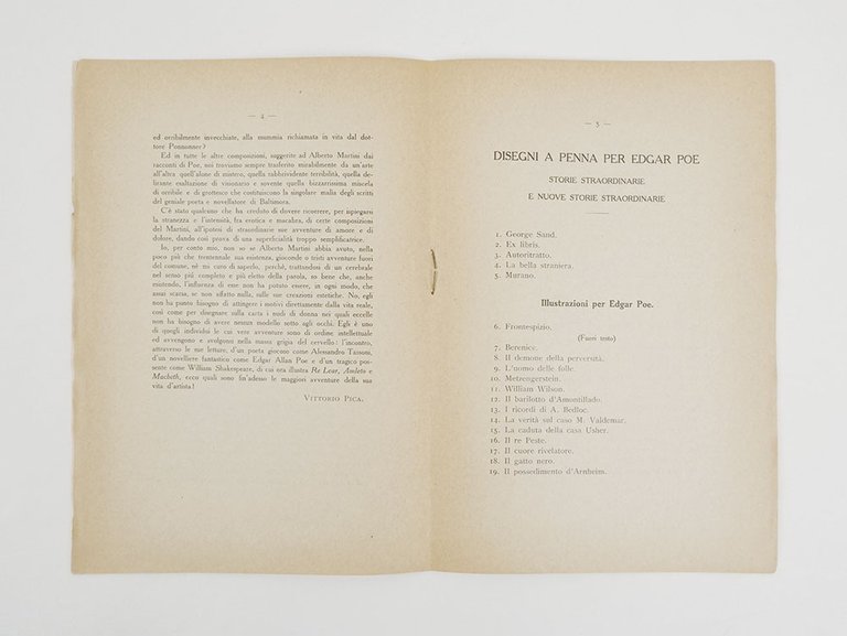 Mostra Individuale di Alberto Martini. 1910 [titolo in copertina; contiene: …