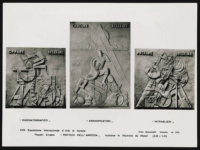 “Cinematografisti” - “Arrampicatori” - “Mitraglieri” - XVIII Esposizione Internazionale d’Arte …