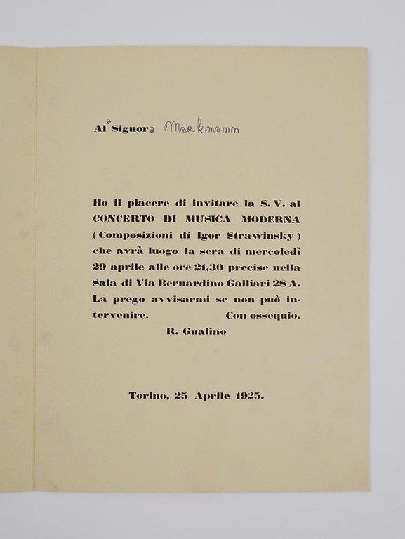 Collezione di documenti originali del teatro privato di Riccardo Gualino | Immagine Gallery 4