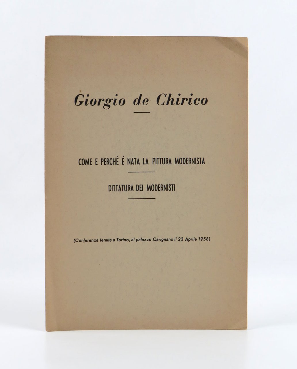 Come e perché é [sic] nata la pittura modernista — …