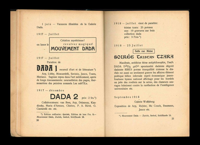 Dada Almanach. Im Auftrag des Zentralamts der deutschen Dada-Bewegung. Herausgegeben …